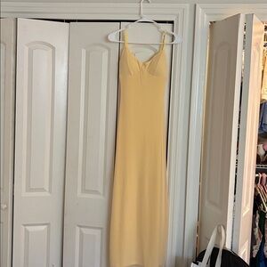 Yellow Spaghetti Strap Dress